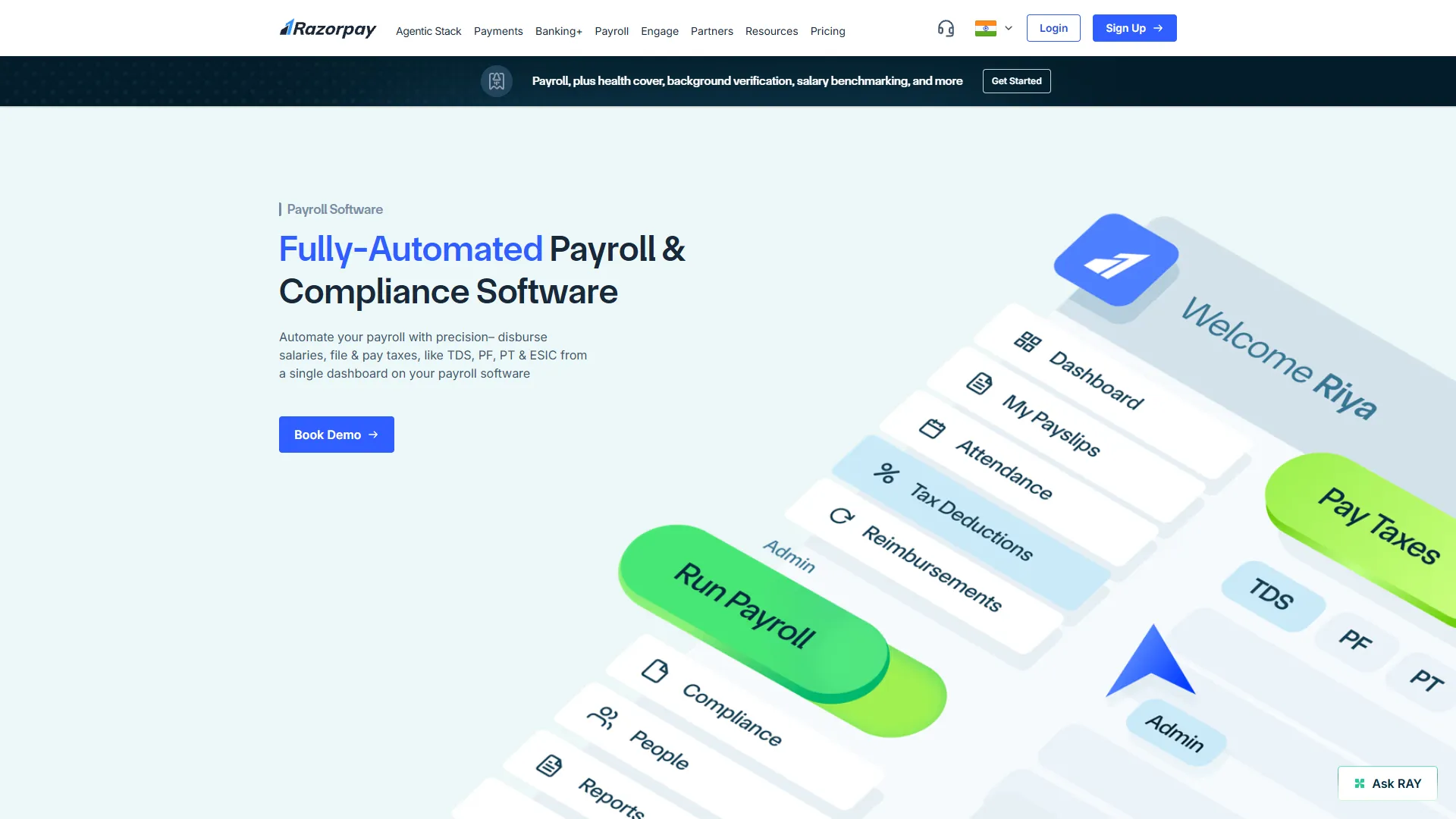 RazorpayX Payroll Screenshot